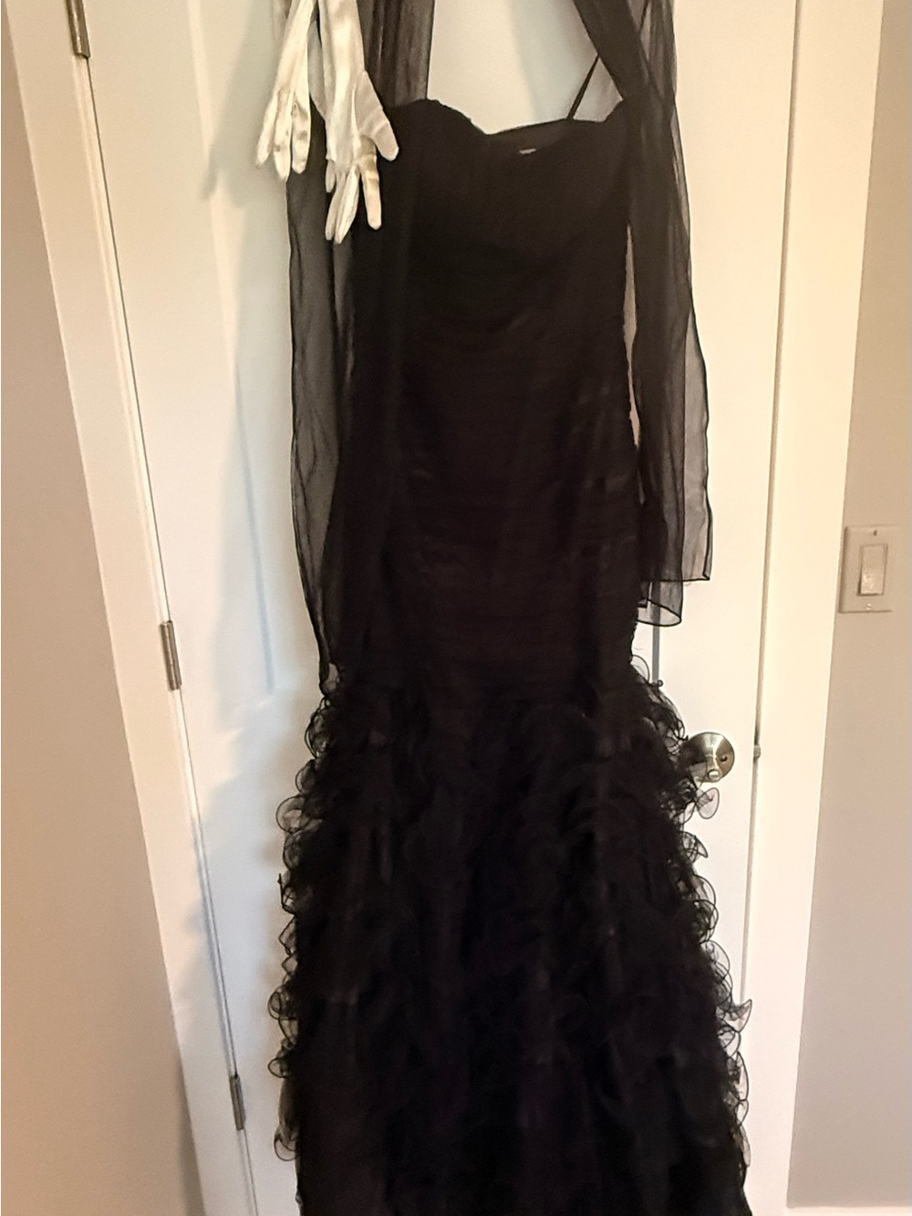 Cinderella Black Spaghetti Strap Dress